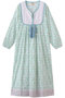 KITTY DRESS BLUEBERRY タッセル付きドレス エスゼット ブロックプリント/SZ BLOCKPRINTS ライトグリーン