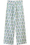BOSS PANTS FLEUR ワイドパンツ エスゼット ブロックプリント/SZ BLOCKPRINTS ブルー