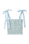 DAISY TOP BLUEBERRY キャミソールトップ エスゼット ブロックプリント/SZ BLOCKPRINTS ライトグリーン