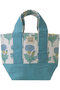 MAINE MINI TOTE FLEUR トートバッグ エスゼット ブロックプリント/SZ BLOCKPRINTS ブルー