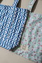 MEDIUM TOTE BLUEBERRY トートバッグ エスゼット ブロックプリント/SZ BLOCKPRINTS