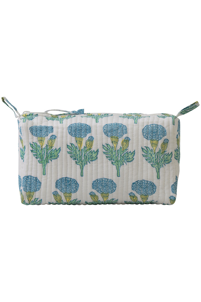 エスゼット ブロックプリント/SZ BLOCKPRINTSのMAKEUP BAG FLEUR ポーチ(ブルー/4351100010)