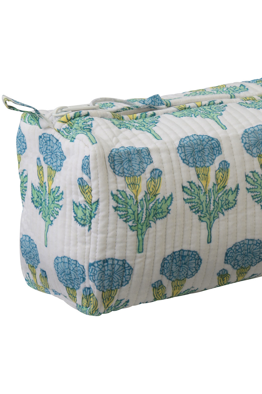 SZ BLOCKPRINTS(エスゼット ブロックプリント)｜MAKEUP BAG FLEUR