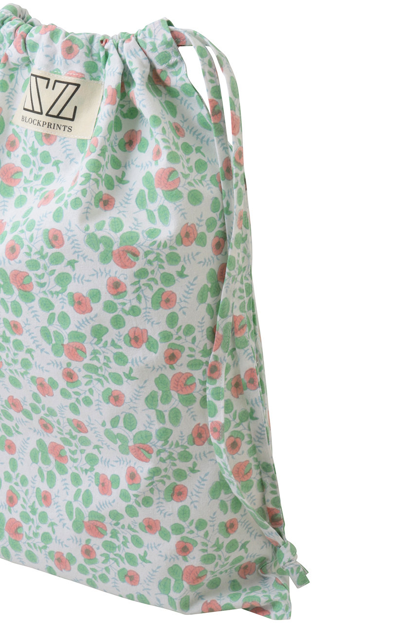 SZ BLOCKPRINTS(エスゼット ブロックプリント)｜LAUNDRY BAG BLUEBERRY