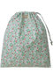 LAUNDRY BAG BLUEBERRY トラベルポーチ LARGE エスゼット ブロックプリント/SZ BLOCKPRINTS ライトグリーン