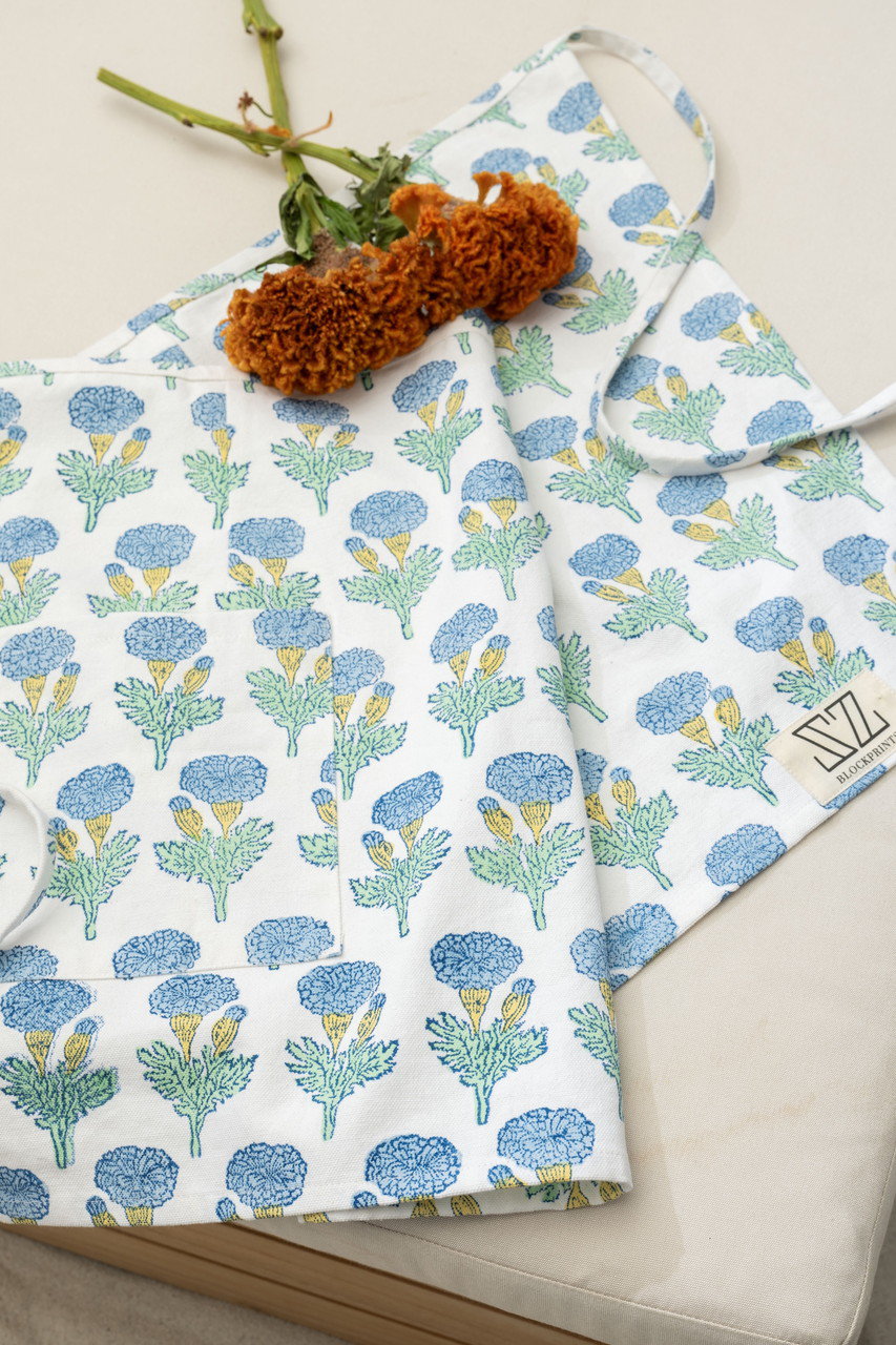 SZ BLOCKPRINTS(エスゼット ブロックプリント)｜HOST APRON FLEUR