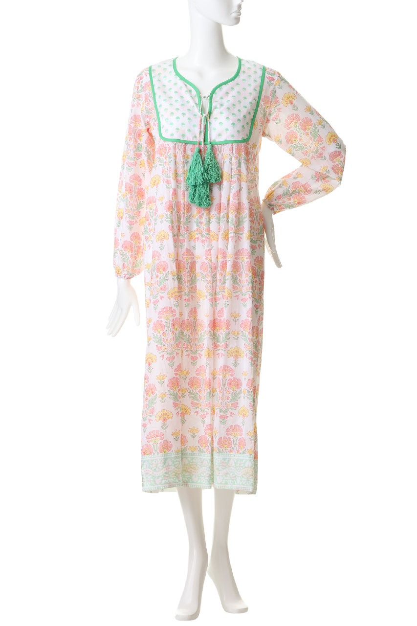 SZ BLOCKPRINTS(エスゼット ブロックプリント)｜KITTY DRESS GERANIUM