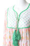 KITTY DRESS GERANIUM タッセル付きドレス エスゼット ブロックプリント/SZ BLOCKPRINTS