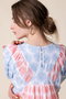 SAI DRESS SUN パフスリーブドレス エスゼット ブロックプリント/SZ BLOCKPRINTS