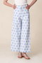 DISCO PANTS SUN ワイドパンツ エスゼット ブロックプリント/SZ BLOCKPRINTS