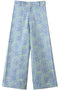 DISCO PANTS TROPICAL ワイドパンツ エスゼット ブロックプリント/SZ BLOCKPRINTS ライトブルー