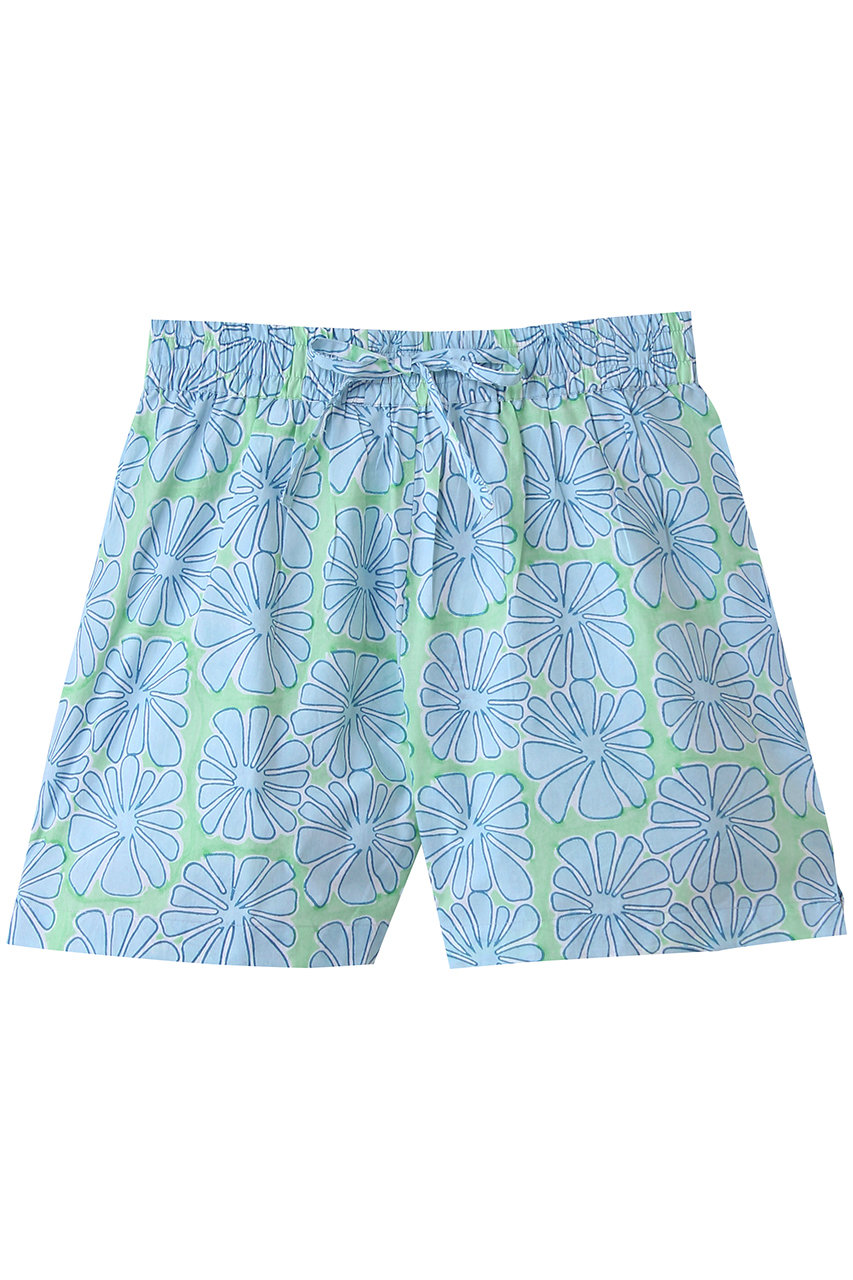 エスゼット ブロックプリント/SZ BLOCKPRINTSのDRAWSTRING SHORTS TROPICAL ドロストショートパンツ(ライトブルー/4310600322)