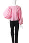 SAI TOP ROSE QUARTZ Vネックボリュームトップス エスゼット ブロックプリント/SZ BLOCKPRINTS
