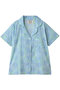 TOMMY TOP TROPICAL シャツ エスゼット ブロックプリント/SZ BLOCKPRINTS ライトブルー