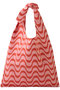 KNOT BAG WAVY ノットバッグ エスゼット ブロックプリント/SZ BLOCKPRINTS レッド