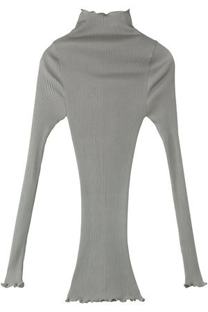 アロマティック/AROMATIQUEのシルクアコーディオン ボトルネック ロングスリーブ(110100/110103)