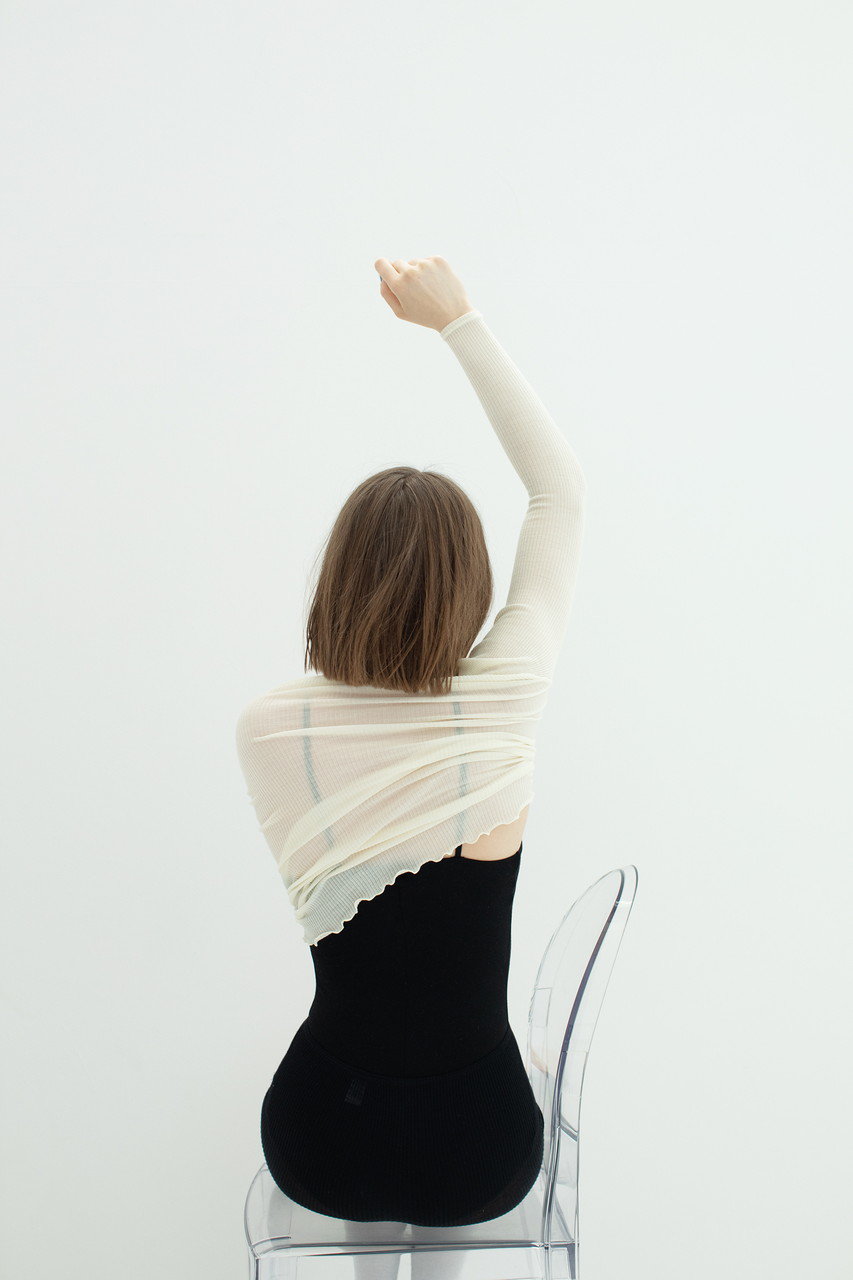 AROMATIQUE(アロマティック)｜ハイネックロングスリーブ/アイボリー の