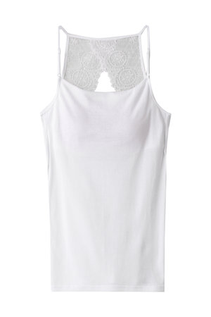 アロマティック/AROMATIQUEのパッド付バックレースキャミソール(160200/160201)