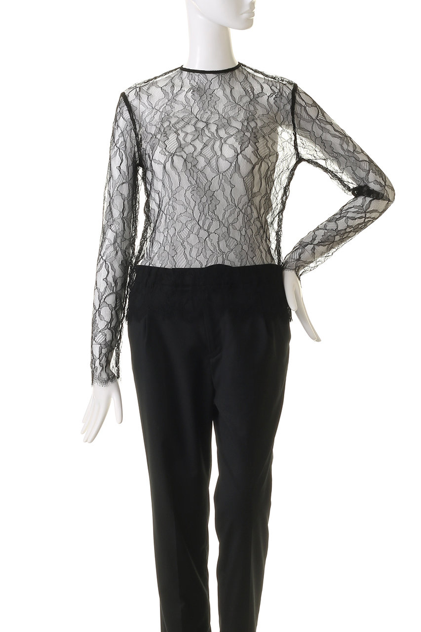 10周年限定AROMATIQUE アロマティック 総レースロングスリーブトップス AROMATIQUE(アロマティック)｜総レース ロングスリーブ/ブラック