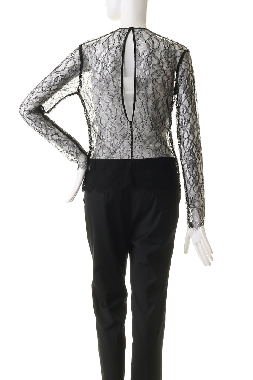 10周年限定AROMATIQUE アロマティック 総レースロングスリーブトップス AROMATIQUE(アロマティック)｜総レース ロングスリーブ/ブラック の