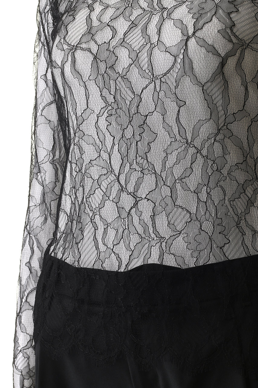 AROMATIQUE(アロマティック)｜総レース ロングスリーブ/ブラック