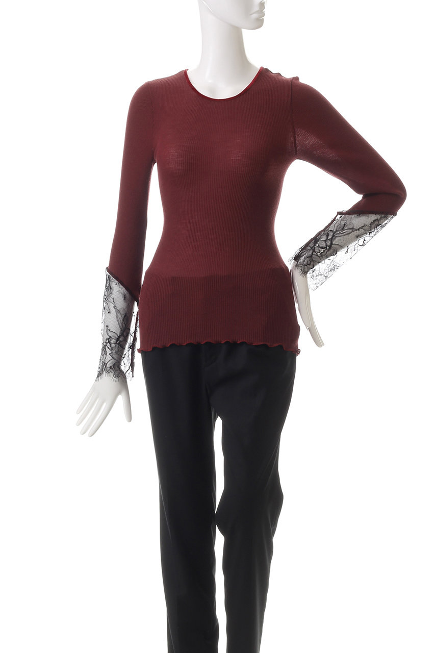 AROMATIQUE(アロマティック)｜袖レース ロングスリーブ/ブラック の