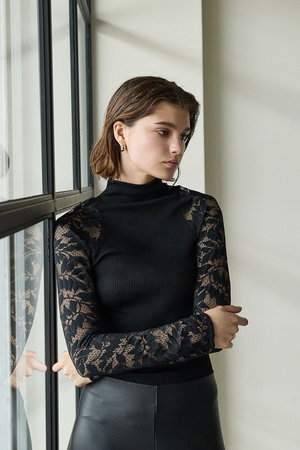 レースロングスリーブ