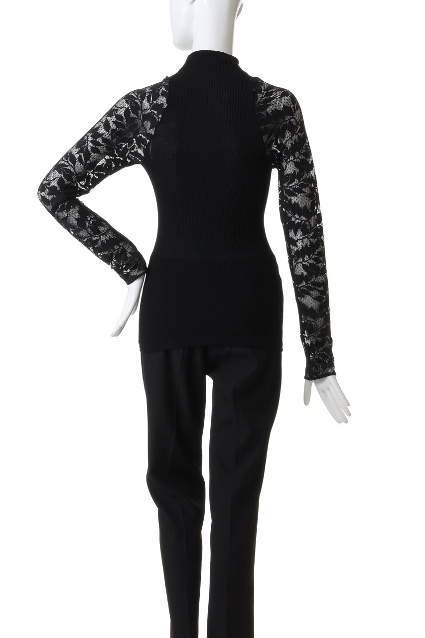 AROMATIQUE(アロマティック)｜レースロングスリーブ/ブラック の通販