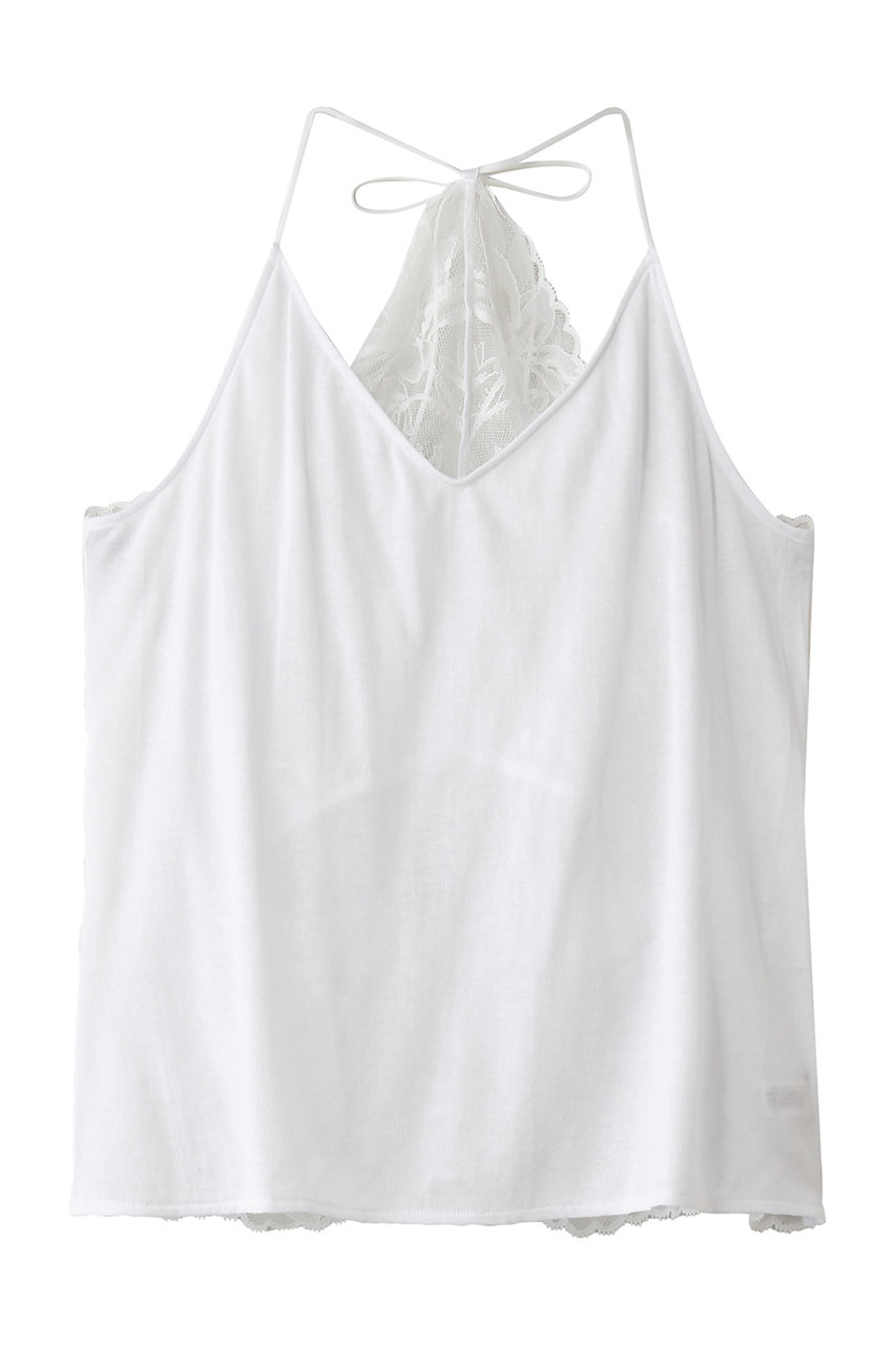 アロマティック/AROMATIQUEの100双バックレースキャミソール(ホワイト/J884AR)