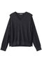 High gauge gimmick Knit プルオーバー イロット/IIROT チャコールグレー