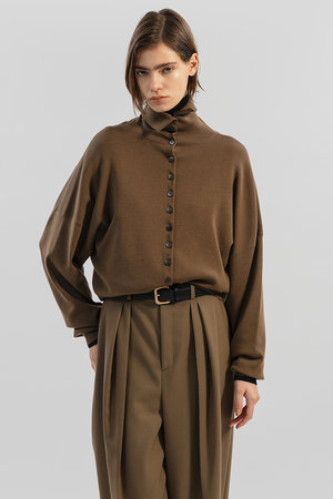 イロット/IIROTのWool Silk カーディガン(110300/110303)