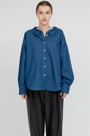 イロット/IIROTのINDIGO デニムシャツ(110400/110403)