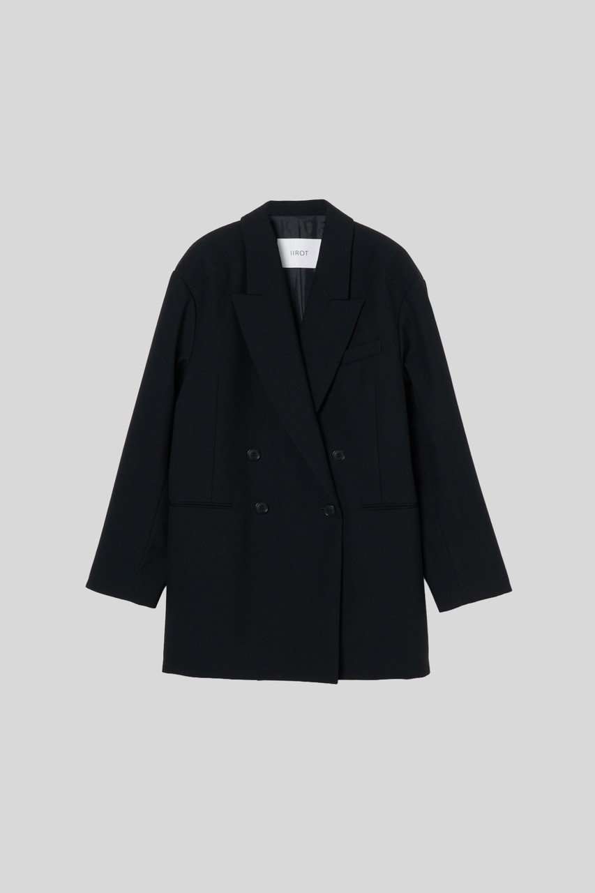 イロット/IIROTの【予約販売】Wool Serge ジャケット(ブラック/032-025-WJ53)