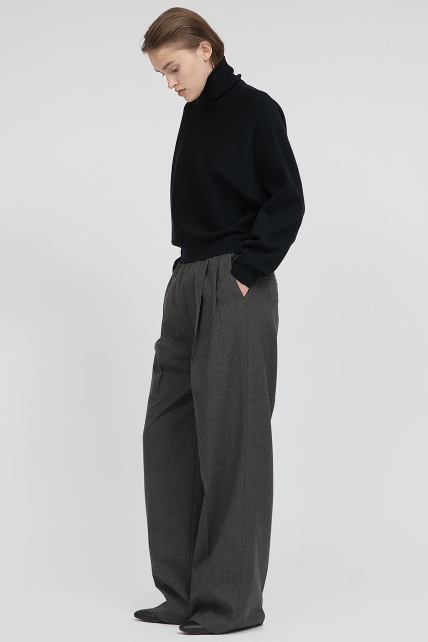 IIROT(イロット)｜ウール サージ スラック/カーキ の通販｜ELLESHOP