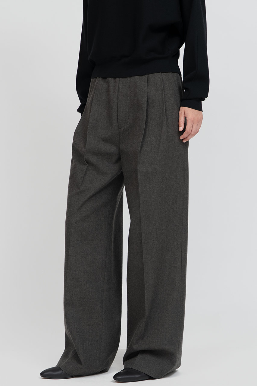 IIROT(イロット)｜ウール サージ スラック/カーキ の通販｜ELLESHOP