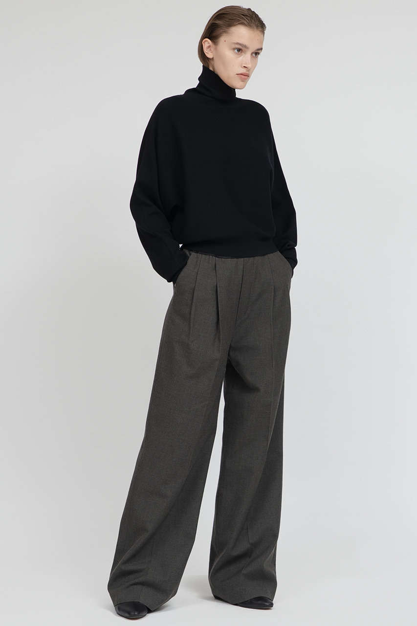 IIROT(イロット)｜ウール サージ スラック/カーキ の通販｜ELLESHOP