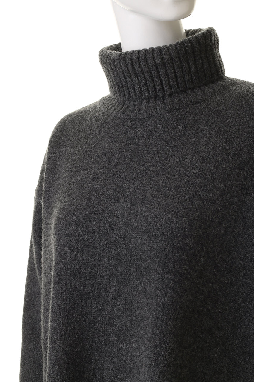 IIROT(イロット)｜Tasmania ラム タートル ニット/グレー の通販