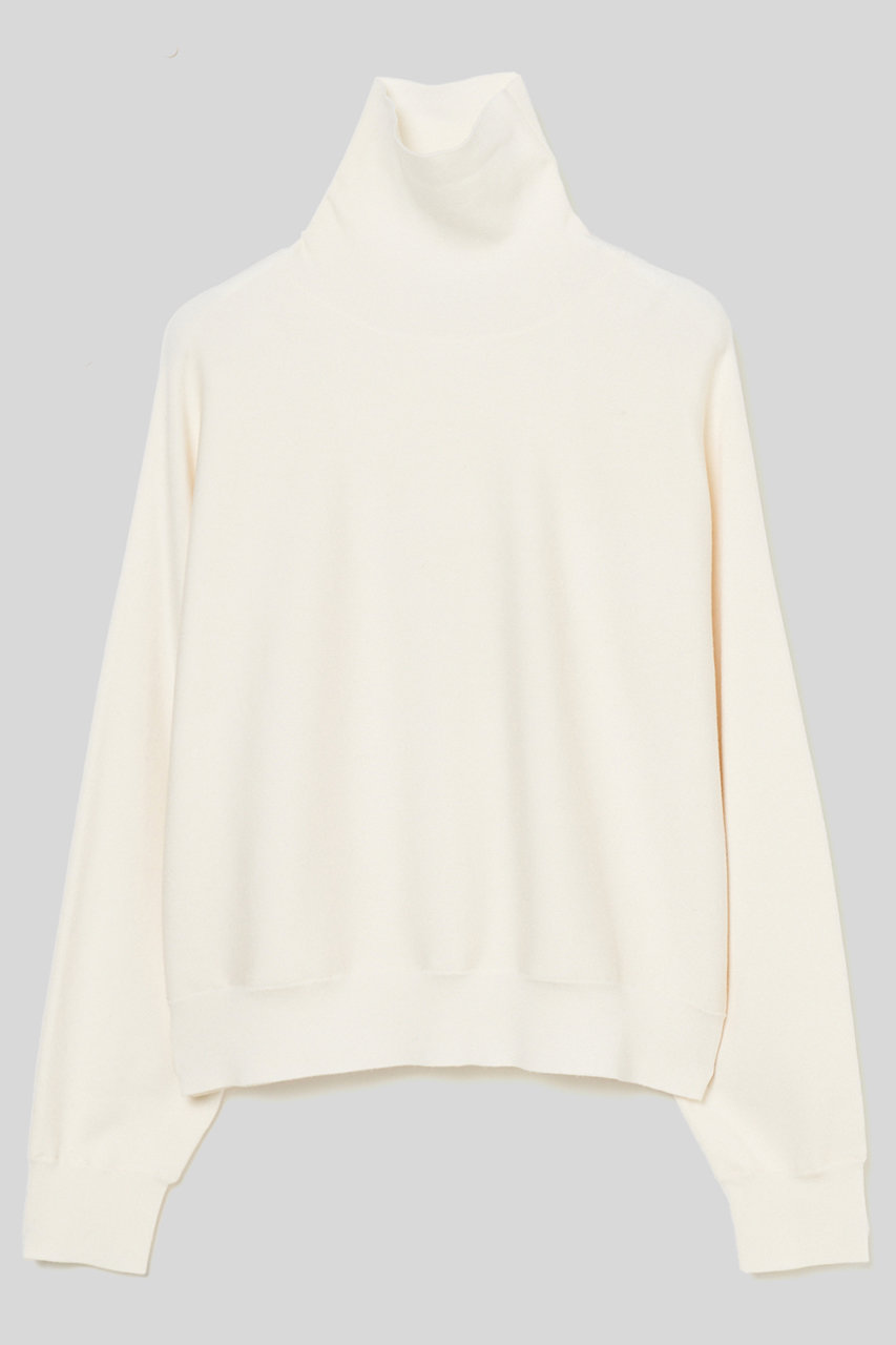 ウール シルク タートル ニット