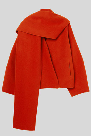 【iirot/イロット】ウールコート IIROT＞スタンドフォールカラー コート