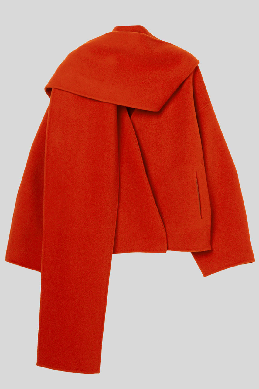 IIROT Extra fine メリノ ウール コート (レッド, F) イロット ELLE SHOP IIROT Extra fine メリノ ウール コート (レッド, F) イロット ELLE SHOP