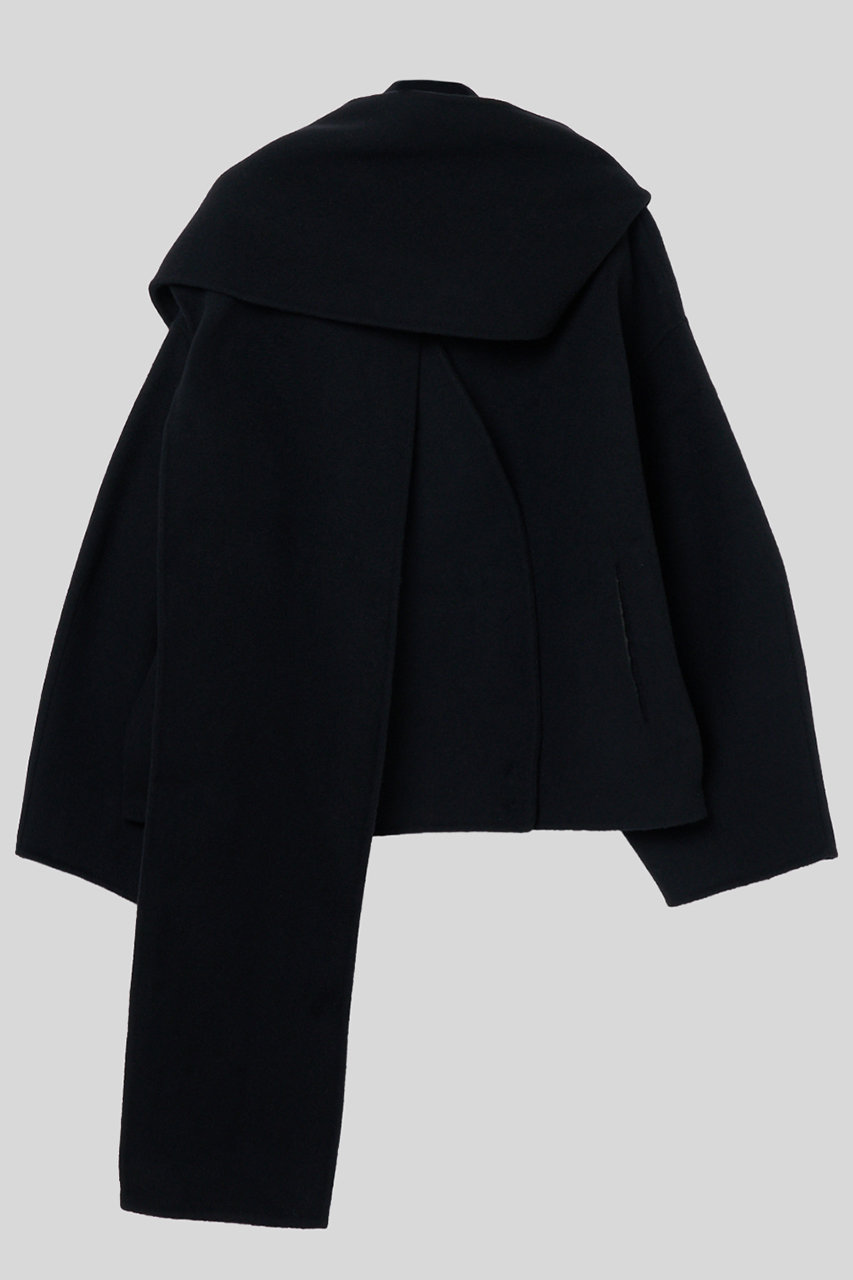 IIROT Extra fine メリノ ウール コート (ブラック, F) イロット ELLE SHOP IIROT Extra fine メリノ ウール コート (ブラック, F) イロット ELLE SHOP