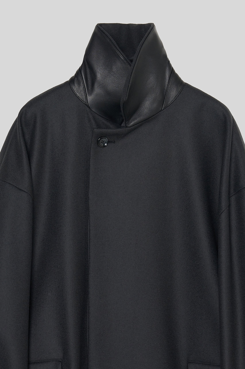 IIROT(イロット)｜スタンドフォール カラー コート/チャコール の通販