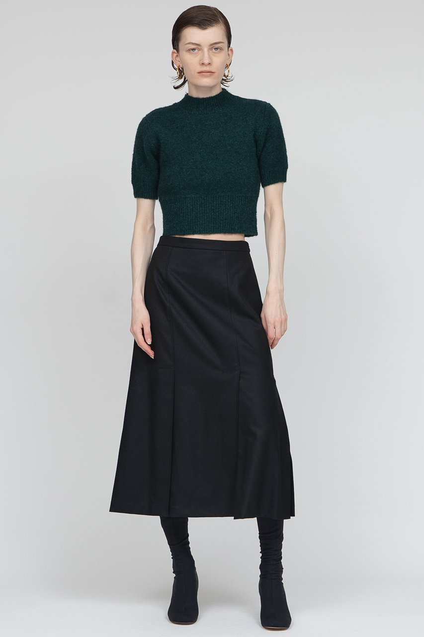 IIROT(イロット)｜フランネル スカート/ブラック の通販｜ELLESHOP