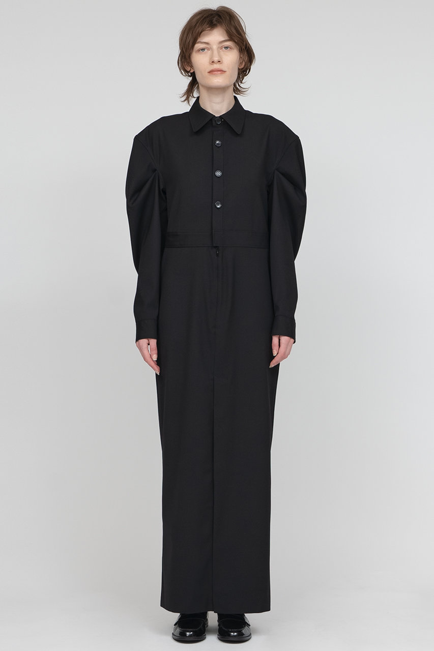 IIROT(イロット)｜タック スリーブ ドレス/ブラック の通販｜ELLESHOP