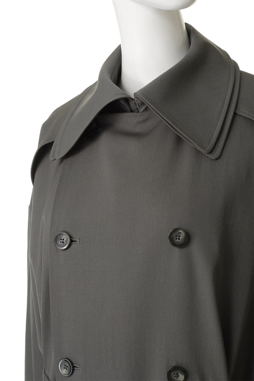IIROT(イロット)｜ギャバジン トレンチ コート/ダークストーン の通販