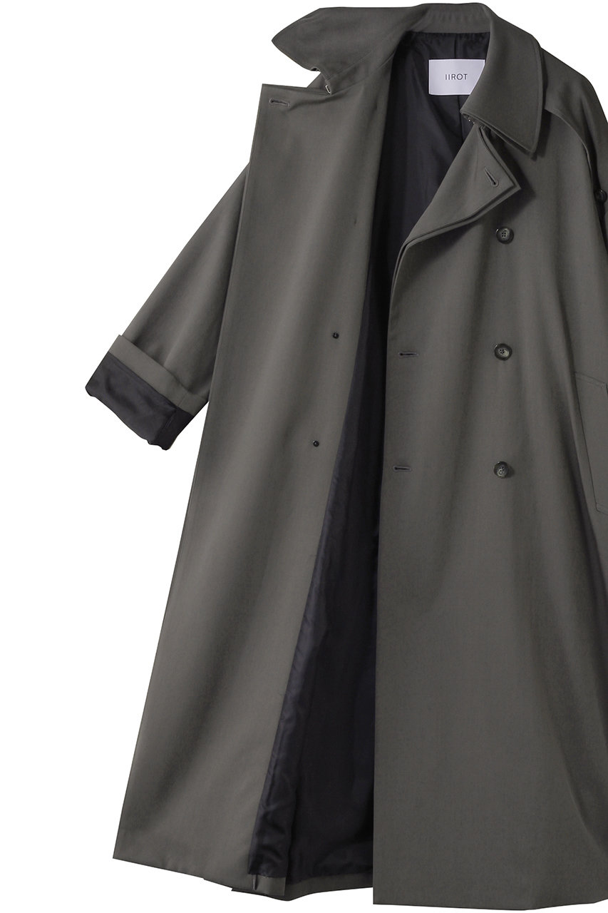 IIROT(イロット)｜ギャバジン トレンチ コート/ダークストーン の通販