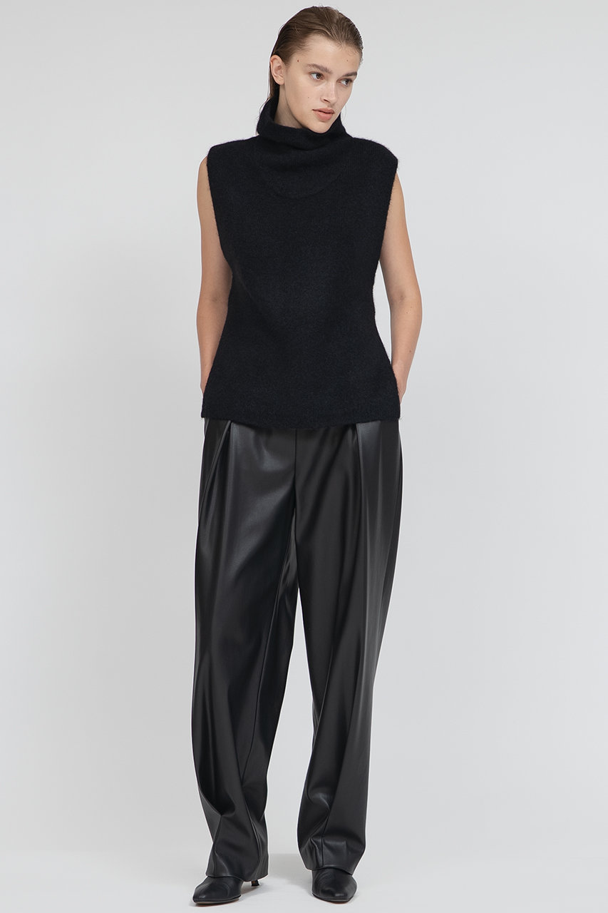 IIROT イロット 24ss シンセティック レザーパンツ 36 黒 ブラック IIROT(イロット)｜シンセティック レザー パンツ/ブラック の