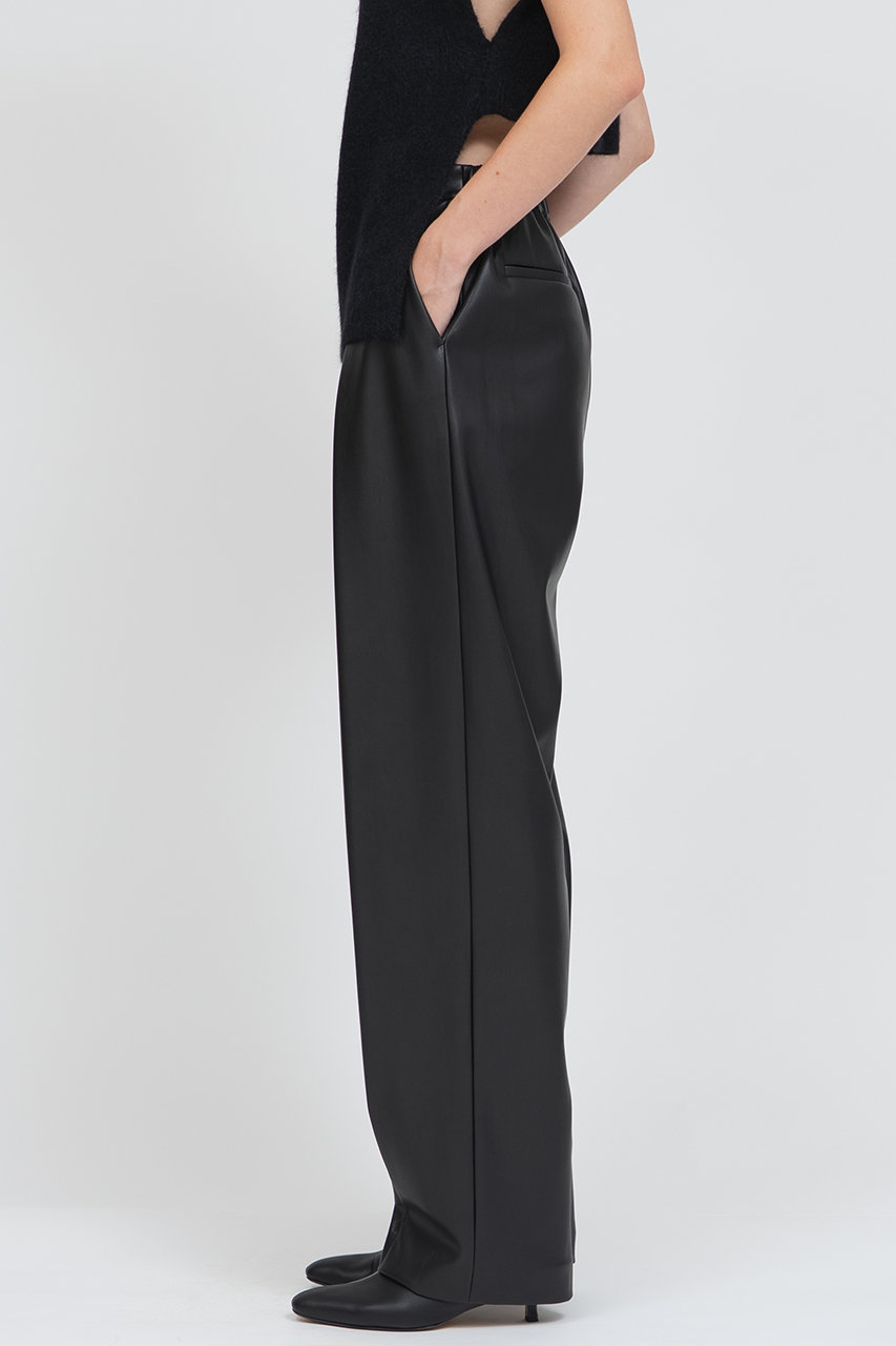 IIROT イロット 24ss シンセティック レザーパンツ 36 黒 ブラック IIROT(イロット)｜シンセティック レザー パンツ/ブラック の