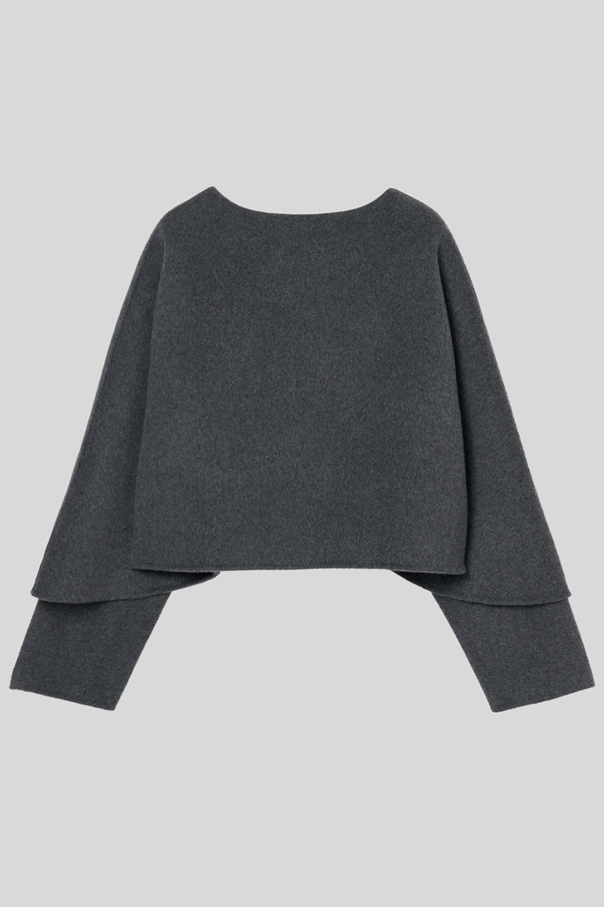 IIROT ダブル クロス ケープ (ミドル グレー, F) イロット ELLE SHOP