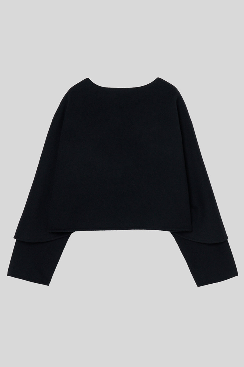 イロット/IIROTのダブル クロス ケープ(ブラック/032-025-WC37)